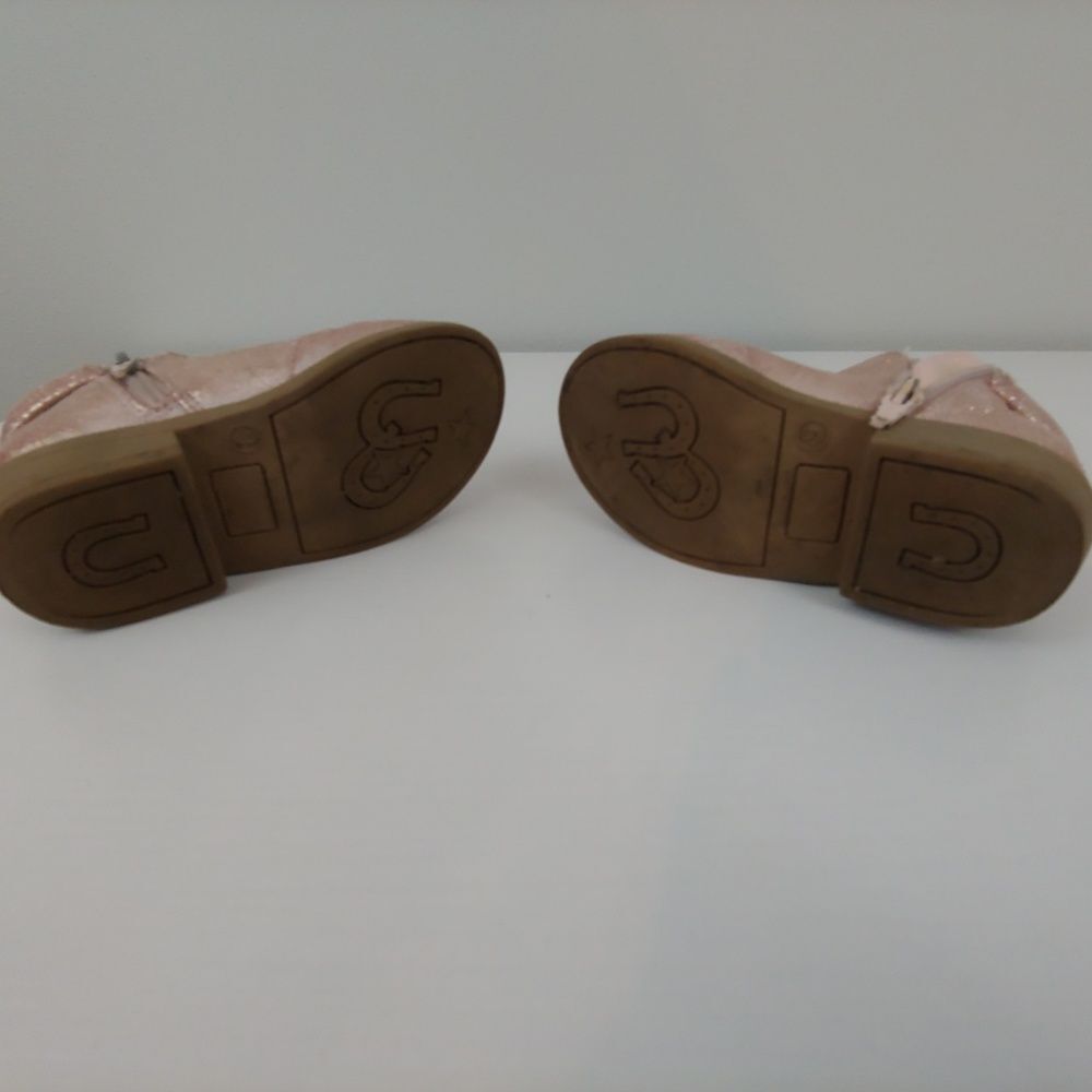 Youth Girls 9 Cat&Jack‎ ankle boots zip up pink - Picture 5 of 5